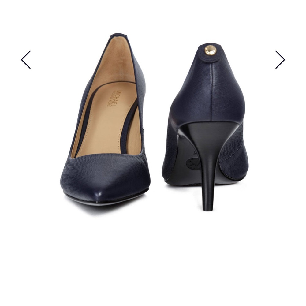 MK Elegant parent leather navy Women's Pumps - Picture 8 of 10